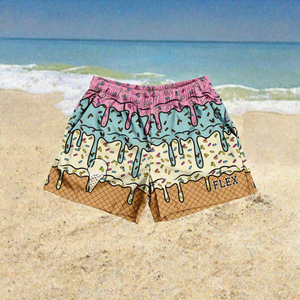 2025 Men's High Quality Customized Summer Mesh Shorts High Street <b>Mid</b> Logo Printing Polyester Sublimation Print Quick Dry - Product Image 3