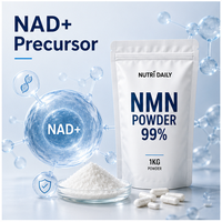 Poudre de NMN pure à 99 % - Nicotinamide Mononucleotide Prix d'usine pour la longévité cellulaire