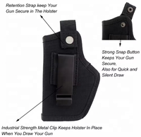 Sac Pistolet Tactique Extérieur Haut de Gamme en Polyester, Étui de Dissimulation pour Équipement de Défense Personnelle