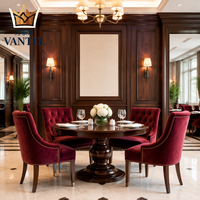 Fournisseur de meubles de restaurant de luxe Vantel, ensemble table et chaises de salle à manger modernes pour usage commercial et hôtelier
