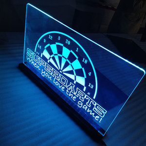 Tùy chỉnh Acrylic Laser khắc bảng dấu hiệu đứng cạnh thắp sáng 3D khắc Acrylic dẫn đăng ký - Product Image 5