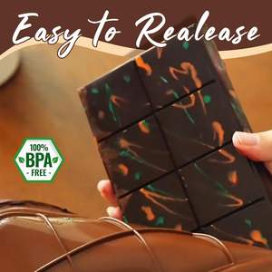 באיכות גבוהה סיליקון שוקולד בר עובש ללא מקל עובש שוקולד תבניות מזון כיתה סיליקון עובש עמוק סיליקון עבור דובאי פיסטוק - Product Image 5