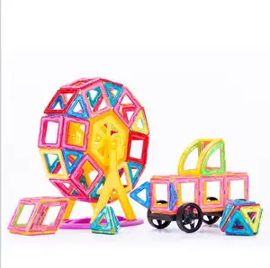 Gran tamaño magnético diseño imán bloques de construcción conjunto hecho a mano Educación de bricolaje juguetes para niños regalos