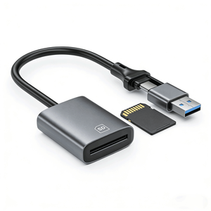 Устройство для чтения карт памяти 2 в 1 для iPhone, iPad, Mac, USB и Type-C, с двумя интерфейсами, слот для карт памяти SD - Product Image 6