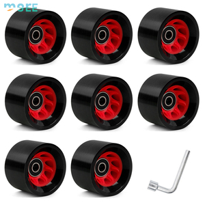 SeeMore 8 pièces intérieur extérieur Quad roues de patin à roulettes pour Roller Derby patinage de <span class=keywords><strong>vitesse</strong></span> 58*32/39mm 82A roues de ligne de remplacement - Product Image 5