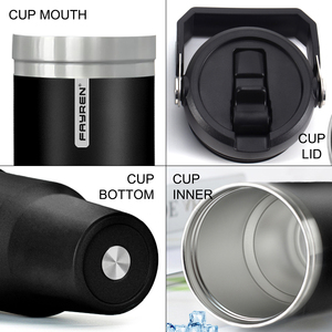 Gobelets d'extérieur en acier inoxydable, tasses isothermes, bouteilles d'eau froide isolées pour voiture, gobelets de 30 oz avec poignée, vente en gros - Product Image 2