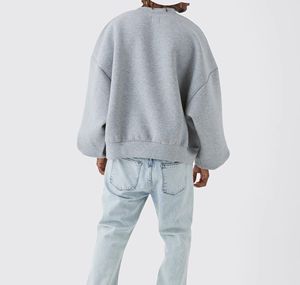 เสื้อแขนยาวผ้านีโอพรีนสำหรับทุกเพศเสื้อโอเวอร์ไซส์ทรงหลวมเรียบออกแบบได้ตามต้องการ - Product Image 3