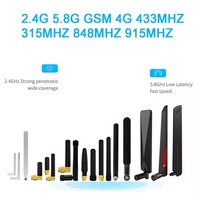 Antennes en caoutchouc à gain élevé 6dBi LTE double bande 2.4G/5.8G avec connecteurs SMA pour la communication, directement de l'usine