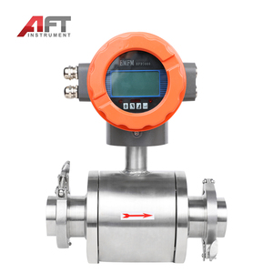 クランプオン式高速応答MODBUS RS485双方向バイオテクノロジー食品飲料衛生磁気流量計 - Product Image 1