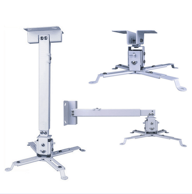Aluminum Alloy Universal Projector Bracket Mount with Adjustable Length and 20kg Load Capacity for Electronic Devices