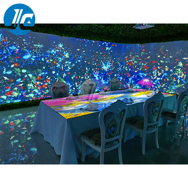 Interactive Projection Technology Food Meets Digital Art & Interaction Dynamic Visuals Interactive Light Projector