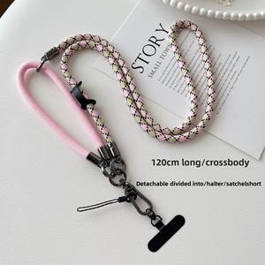 Cordão Personalizado de Nylon com 8mm de Espessura para Celular, Multifuncional Três em Um, Alça Transversal para Pescoço e Pulso, Cordão de Alpinismo - Product Image 3