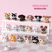 NOUVEAU K208-225 Modèle de Figurine Animaux de Compagnie Chat Chien 235 Pièces Briques de Construction ABS pour Enfants Jouet Cadeau