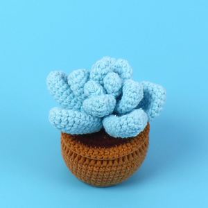 Flores Tejidas a Mano con Hilo de Lana, Plantas Suculentas, para Bodas, Proyectos DIY, Flores Artificiales Tejidas a Mano, Regalos - Product Image 4