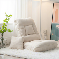 Canapé paresseux Tatami moderne et minimaliste en tissu, chaise de sol pliable avec dossier pour chambre, salon, balcon, dortoir