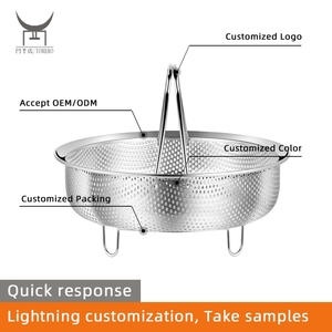 Stainless Steel <strong>Steamer</strong> Basket <strong>Insert</strong> for <strong>Pots</strong> Pressure Cookers 304 Kitchen Tool <strong>Vegetable</strong> Fish Steaming Tray Cooking Accessory - Product Image 2
