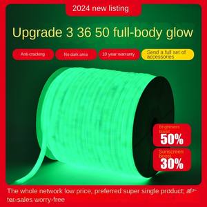 LED Waterproof Neon <b>Strip</b> <b>PVC</b> Silicone Flexible Outdoor Lighting for Residential Building Linear Use IP65 Rated 2-Year Warranty - Product Image 6