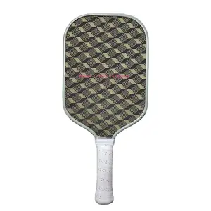 High Quality Texture High Rotation Thermoformed Yellow KVL Carbon Fiber PP Honeycomb Core 16mm Thick Kimchi Racket Pickleball