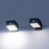 Lampes solaires d'extérieur 3000K blanc chaud, éclairage LED, crépuscule à l'aube, étanche, pour clôture, mur, boîte aux lettres