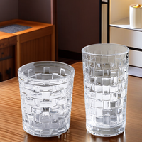 Verre à whisky, vin, bière, eau froide ou chaude, en osier tressé, peint à la main, design créatif, style européen