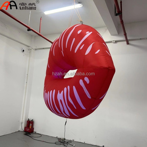 Maßgefertigtes Riesiges Sexy Aufblasbares Rotes Lippen-Modell mit LED-Beleuchtung für Bar, Nachtclub, Party, Kunst-Event, Werbung und Dekoration - Product Image 6