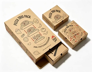 Caja <span class=keywords><strong>de</strong></span> Transporte para <span class=keywords><strong>Pizza</strong></span> Personalizada con Eslogan, Resistente al Aceite, Corrugada, con Impresión <span class=keywords><strong>de</strong></span> URL, para Entrega <span class=keywords><strong>de</strong></span> Comida Rápida - Product Image 3