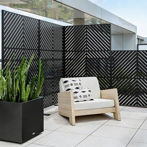 Portail <span class=keywords><strong>de</strong></span> clôture en aluminium durable et moderne, résistant à la corrosion, avec revêtement en poudre, design artistique en acier découpé au laser <span class=keywords><strong>pour</strong></span> la décoration extérieure <span class=keywords><strong>de</strong></span> jardin - Product Image 4