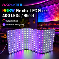 Feuille de panneau de module flexible LED RGBW numérique certifiée UL 24V SPI WS2814A Feuille de rétroéclairage pour armoires à enseignes Plafond tendu