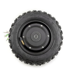 Электродвигатель-колесо 24В 36В 48В 350Вт 10x4.00-6 10 дюймов, бесщеточный, с одинарным/двойным валом, крутящий момент 24 Нм, для внедорожных вакуумных шин - Product Image 1