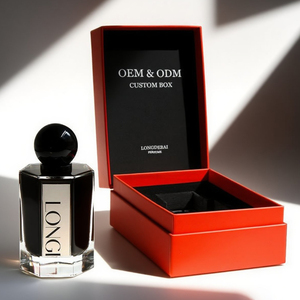 Factory Mens Irregular Perfume Spray <b>Bottle</b> Clear Empty Crimp 30ml 50ml 100ml Glass Perfume <b>Bottle</b> with Gift <b>Box</b> - Product Image 1