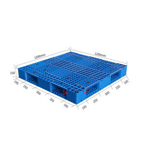 Venta directa Fabricante Almacén de logística Heavy Duty 1200*1200 Paleta de plástico ecológica duradera de doble cara para almacenamiento - Product Image 2