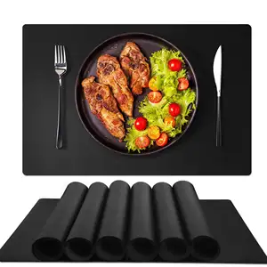 Eco-Friendly Non-Slip Silicone Placemats Heat Resistant Table Cover Protector Waterproof Pad Kitchen Mat for Dining Room