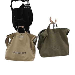 <b>Large</b> Capacity Canvas Crossbody <b>Backpack</b> Men <b>Women</b> Fashion Shoulder Shopping Bag for College Students and School Use - Product Image 1