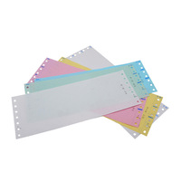 Papier autocopiant continu 5 feuillets 9,5x11 pouces multicolore pour tickets de pesée et usage en entrepôt