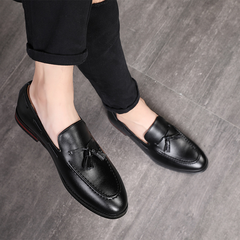 Pointed Leather Business Shoes for Men | Soft Oxford Casual 