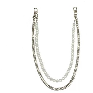 สายสร้อยเอวไข่มุกผีเสื้อสองชั้นพร้อมพู่และสายโซ่สำหรับสวมใส่ทุกวัน - Product Image 5