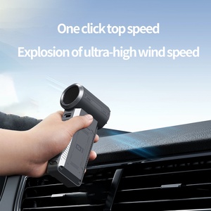 Turbofan Brushless <b>Handheld</b> <b>Fan</b> Foldable Digital Display Plastic Household Outdoor Snow Dust Removal Battery-Powered Car RV - Product Image 1