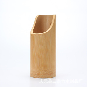 ที่วางตะเกียบไม้ไผ่ทรงกลม ชั้นวางในครัวสำหรับเก็บตะเกียบและช้อน - Product Image 3