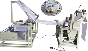 Machine à surjeter industrielle à 4 fils avec fonction de repassage - Point de 2 à 8 mm, 380 V, 1,5 kW, pour points droits et 45° Bandes biaisées - Product Image 2