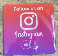 Personalisierte Social-Media-Bewertungs-NFC-Visitenkarte, 13,56 MHz RFID mit NTAG215-Chip, Unterstützung für Zahlungen & Hotelnutzung