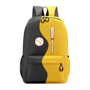 Neuer Baseball Buff Schulrucksack Werkspreis Farb-Übereinstimmendes Design Schultaschen 420 D Kinder Schultaschen für Jungen