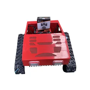 Robot cortacésped con control remoto de gasolina personalizado con bulldozer y rociador