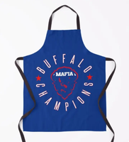 Tablier Let's Go Buffalo City bleu, cadeau pour les fans de football américain et de rugby, Philadelphia Go Buffalo Pride, ustensiles de cuisine, motif texte personnalisé