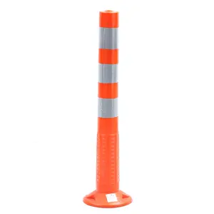 Safety Column Yellow Sign Pipe Road Plastic Bollard Post Barriers Traffic Cones Warning Post Poles Parking Post Column