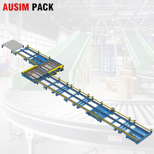 Convoyeur à palettes motorisé de <span class=keywords><strong>style</strong></span> nouveau, transport automatique à rouleaux pulsés pour palettes, bande transporteuse en acier avec matériau en caoutchouc - Product Image 6