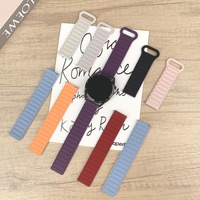 Bracelet de montre de sport pour GT3/4/5/6/Honor 4567, deuxième génération, en silicone à trois maillons avec fermoir magnétique