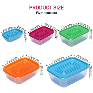 24pcs PP Leakproof Stackable Kitchen Food Storage Containers Airtight Plastic Lids for Meat Fruit <b>Vegetables</b> - Product Image 2