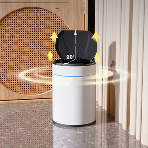 פח אשפה נירוסטה חכם 3l 6l 12l 12l אוטומטי חיישן מגע פדלים - Product Image 1