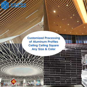 Profils en aluminium <span class=keywords><strong>extrudé</strong></span> 6063 T5 étanches pour panneaux de <span class=keywords><strong>plafond</strong></span> modernes, décoration de hôtels, salles d'exposition et marchés - Product Image 5