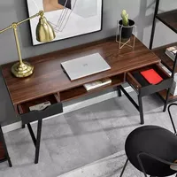 Escritorio de Estudio Económico ODM/OEM con Dos Cajones de Almacenamiento, Escritorio de Computadora de Madera Sencillo y Moderno